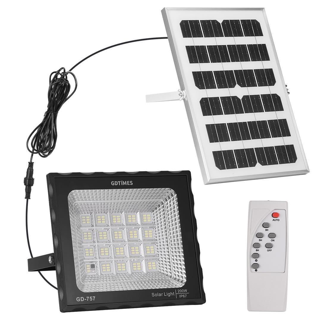 GDTimes Lampe Led solaire extérieure 200W – Allumage automatique avec  capteur de lumière - Ivoirshop - Site de vente en ligne en Côte d'ivoire