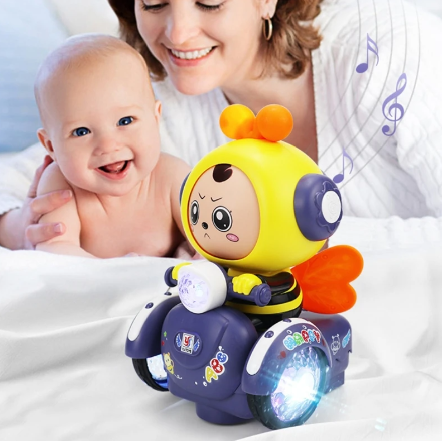 Jouet musical télécommandé pour bébé avec lumière et son, mode 3