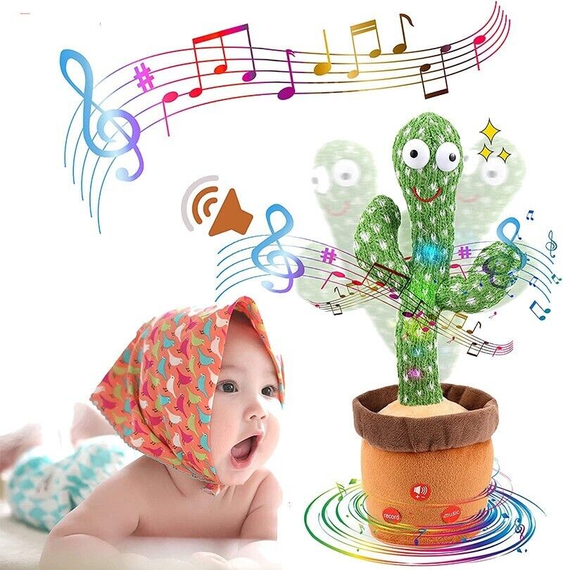 Jouets en Peluche de Cactus, Chantant et Dansant Cactus pour Enfants, Jouet  en Peluche électroniques Cactus Peut enregistrer