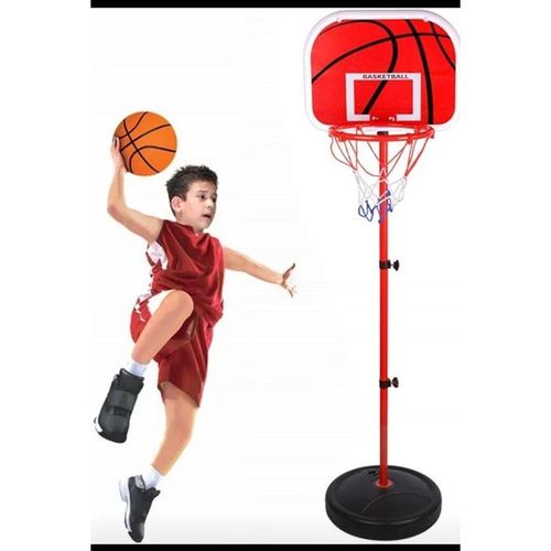 Panier De Basket Réglable + Ballon De Basket Pour Enfant 3ans Et