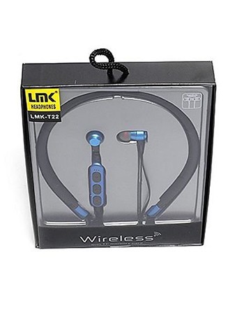 LMK Portable Stéréo Bluetooth Écouteurs Résistant à l'eau - Bleu