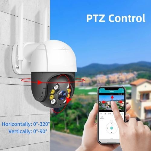 Caméra de Surveillance sans fil IP WiFi 2.4G 2MP/1080P, babyphone vidéo,  Audio bidirectionnel, avec Vision nocturne infrarouge et détection de  mouvement