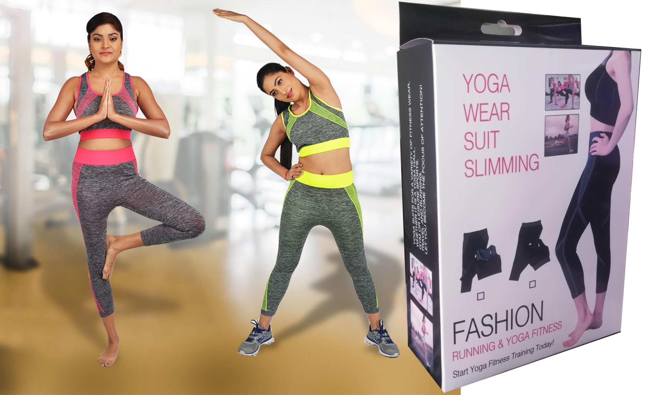 Ensemble de vêtements Minceur de sport Fitness et Yoga 2 pièces pour femmes  - Ivoirshop - Site de vente en ligne en Côte d'ivoire